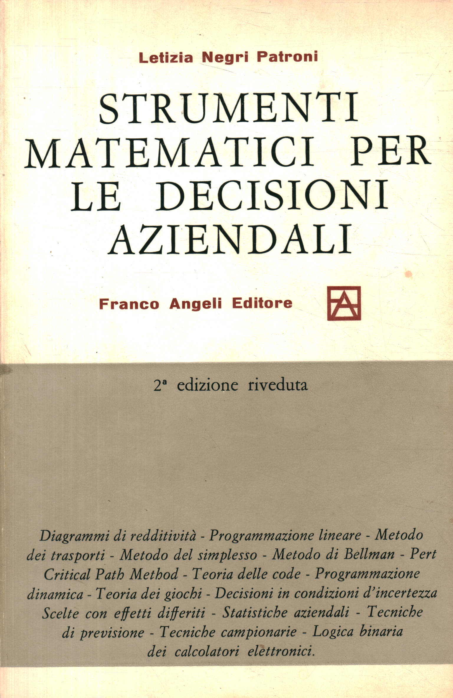 Strumenti matematici per le decisioni az