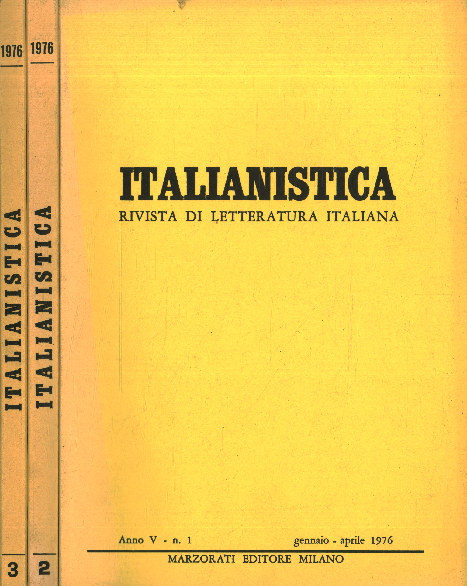 Italianistica: rivista di letteratura ital