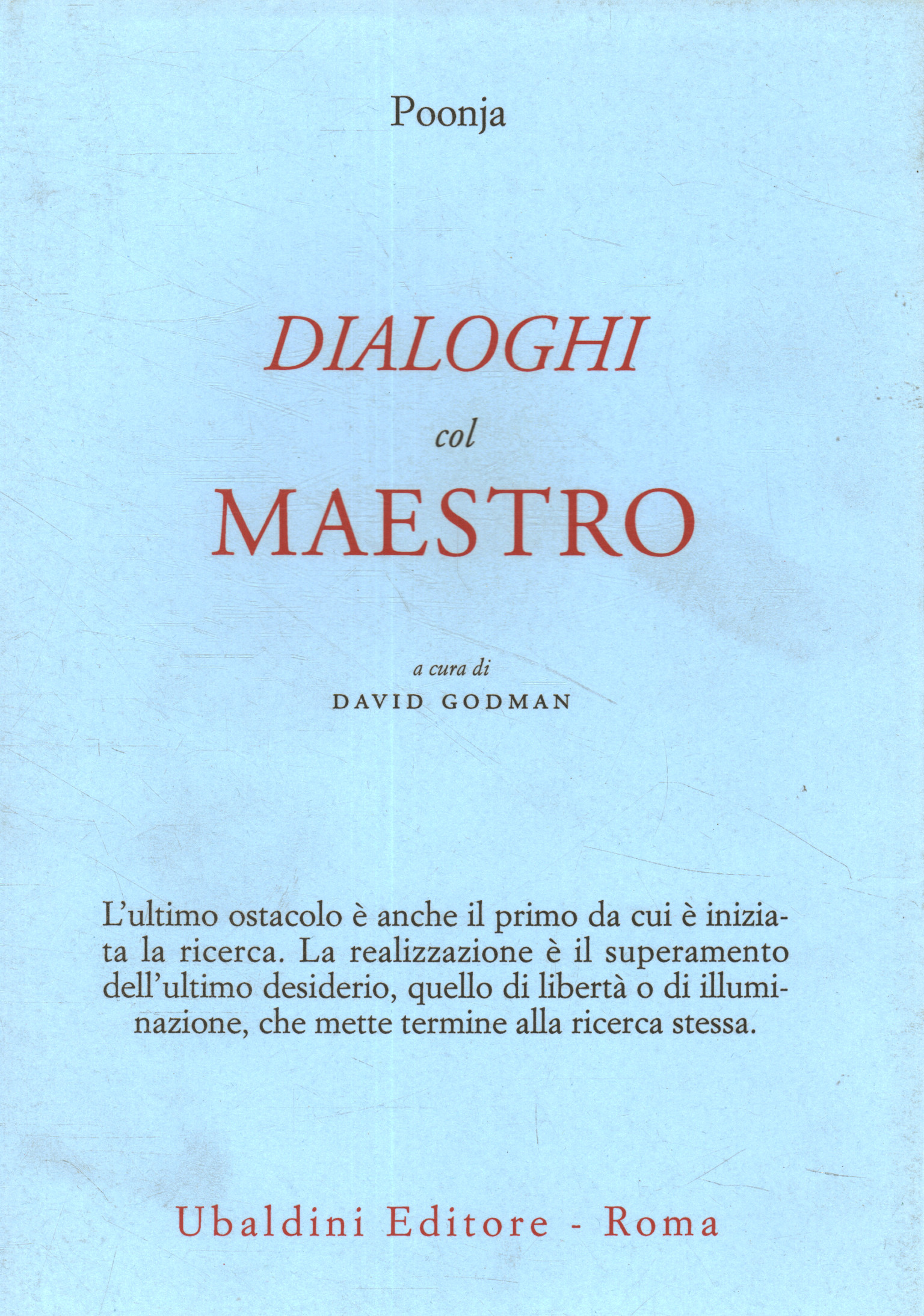 Dialoghi col maestro