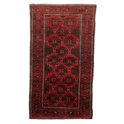 Vintage Beluchi Carpet Iran Wool Fine Knot Handmade