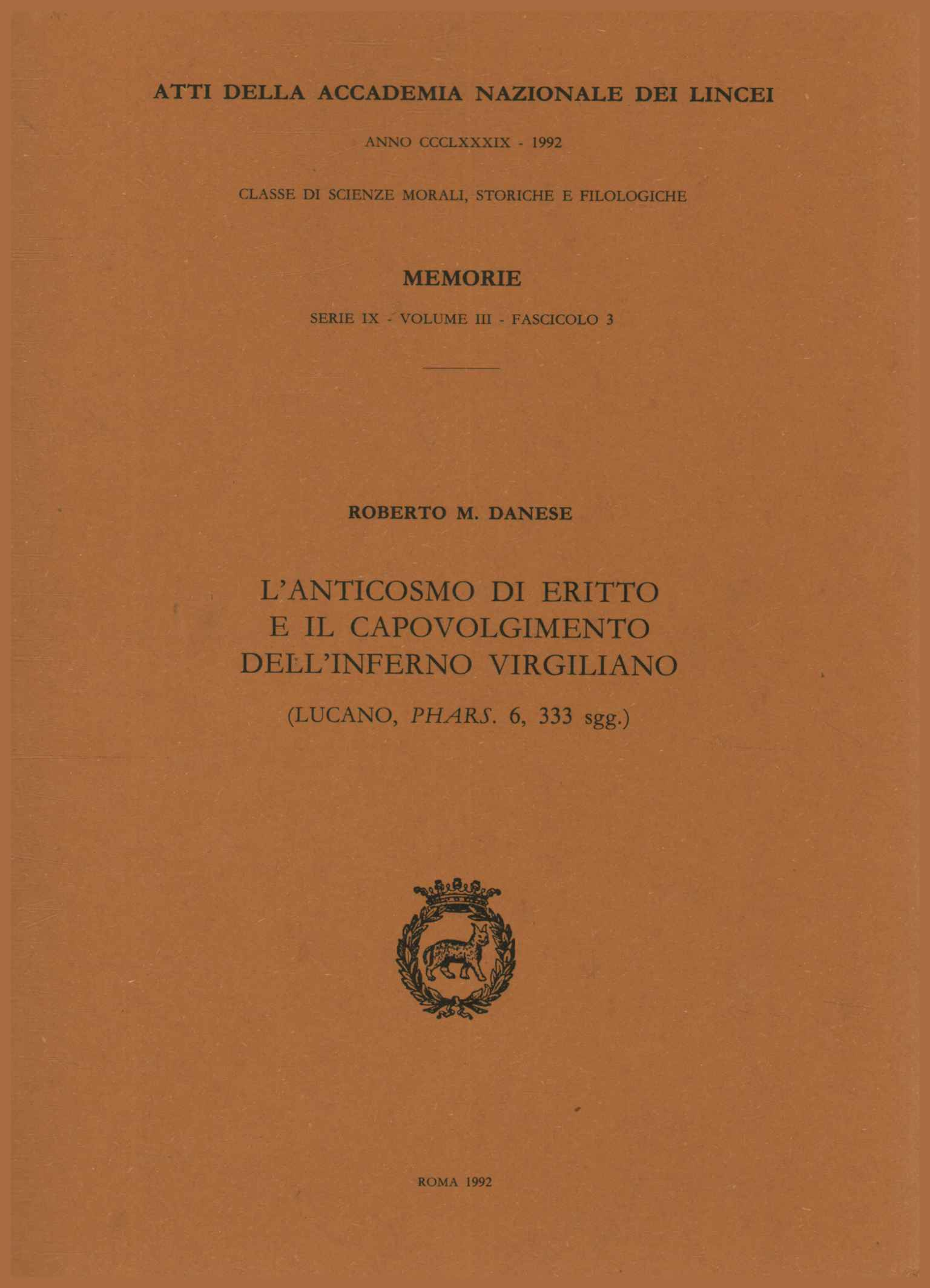 L'anticosmo di Eritto e il ca