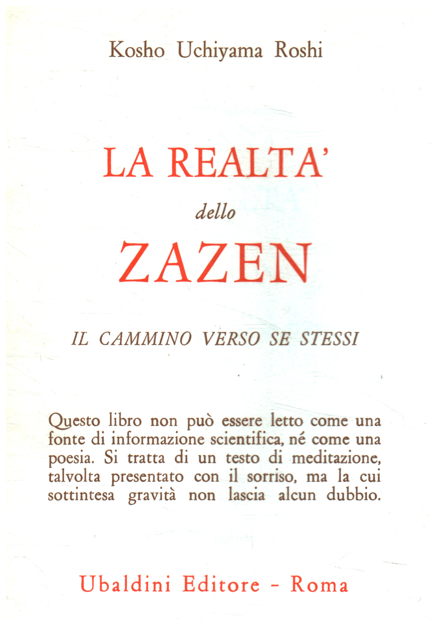 La realtà dello Zazen