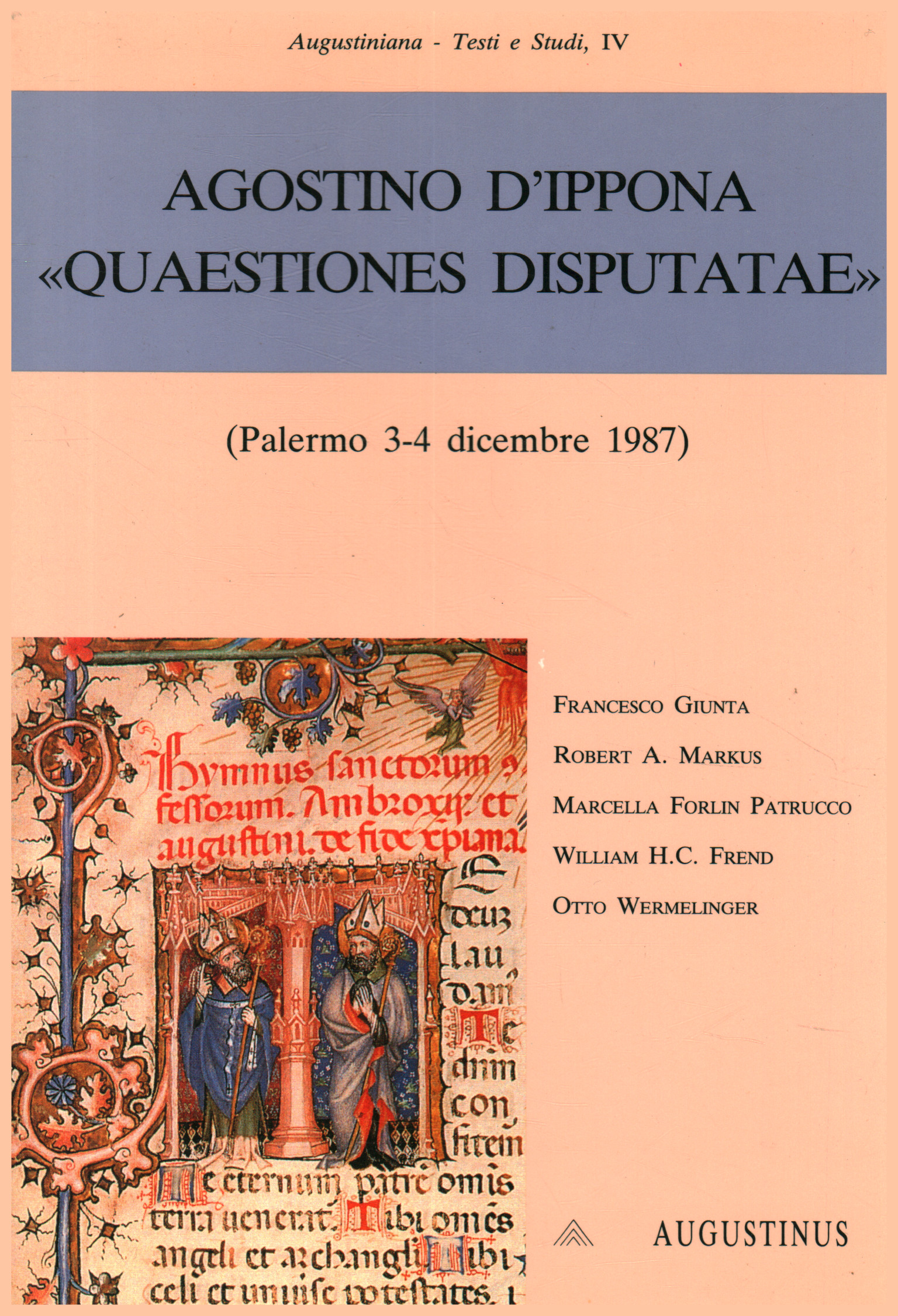 Agostino d'Ippona quaestiones dis