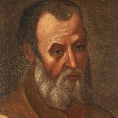 Painted Portrait of Saint Simon 1616