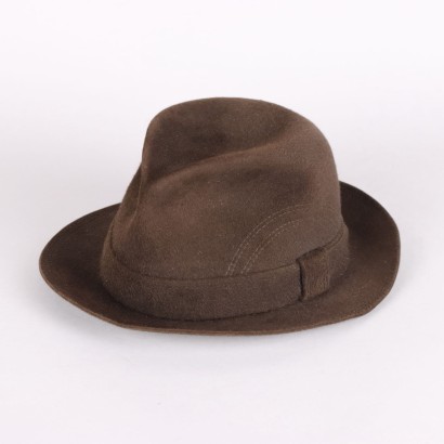 Chapeau Fedora Borsalino en Feutre Marron Italie Pointure 55