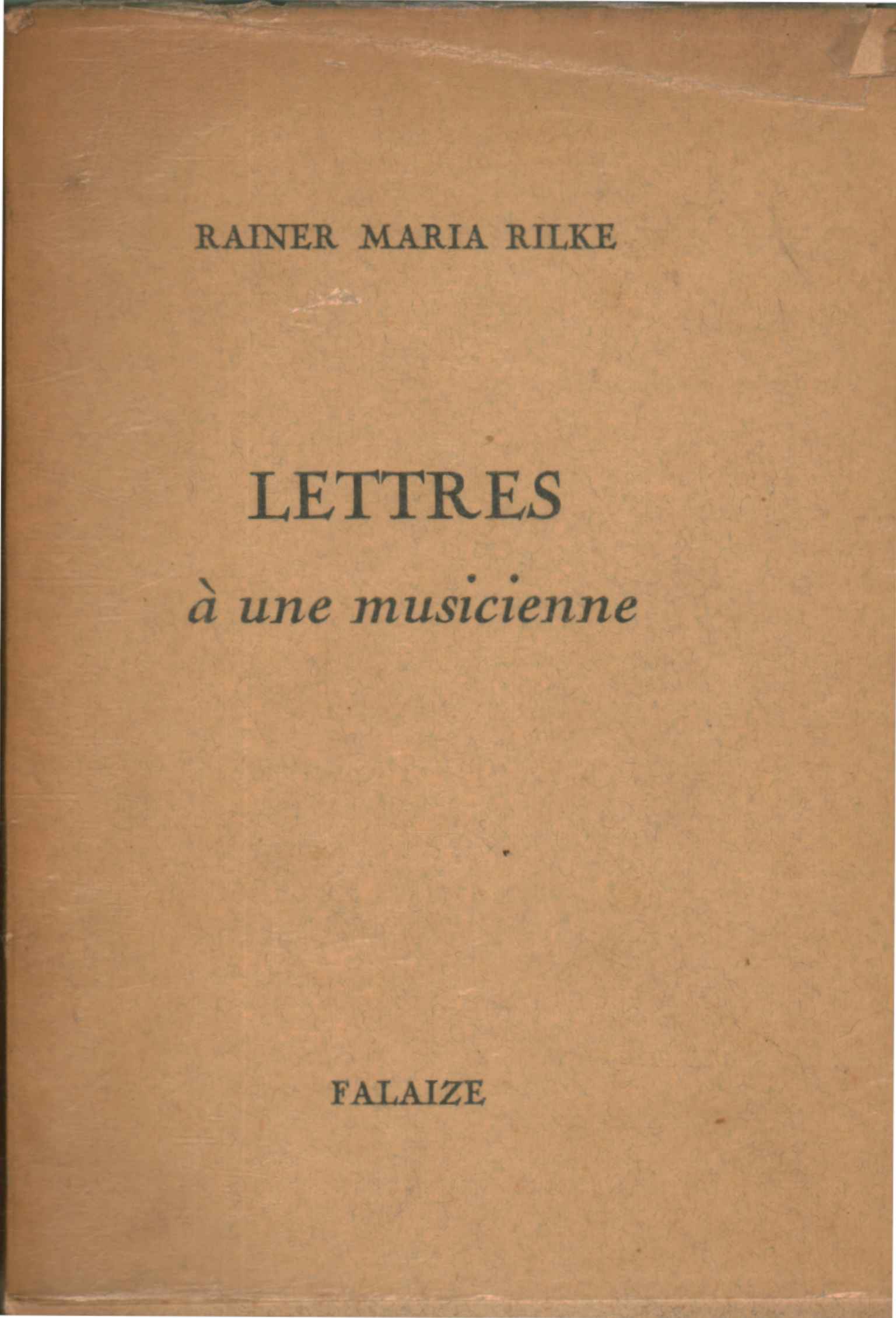 Lettres à une musienne