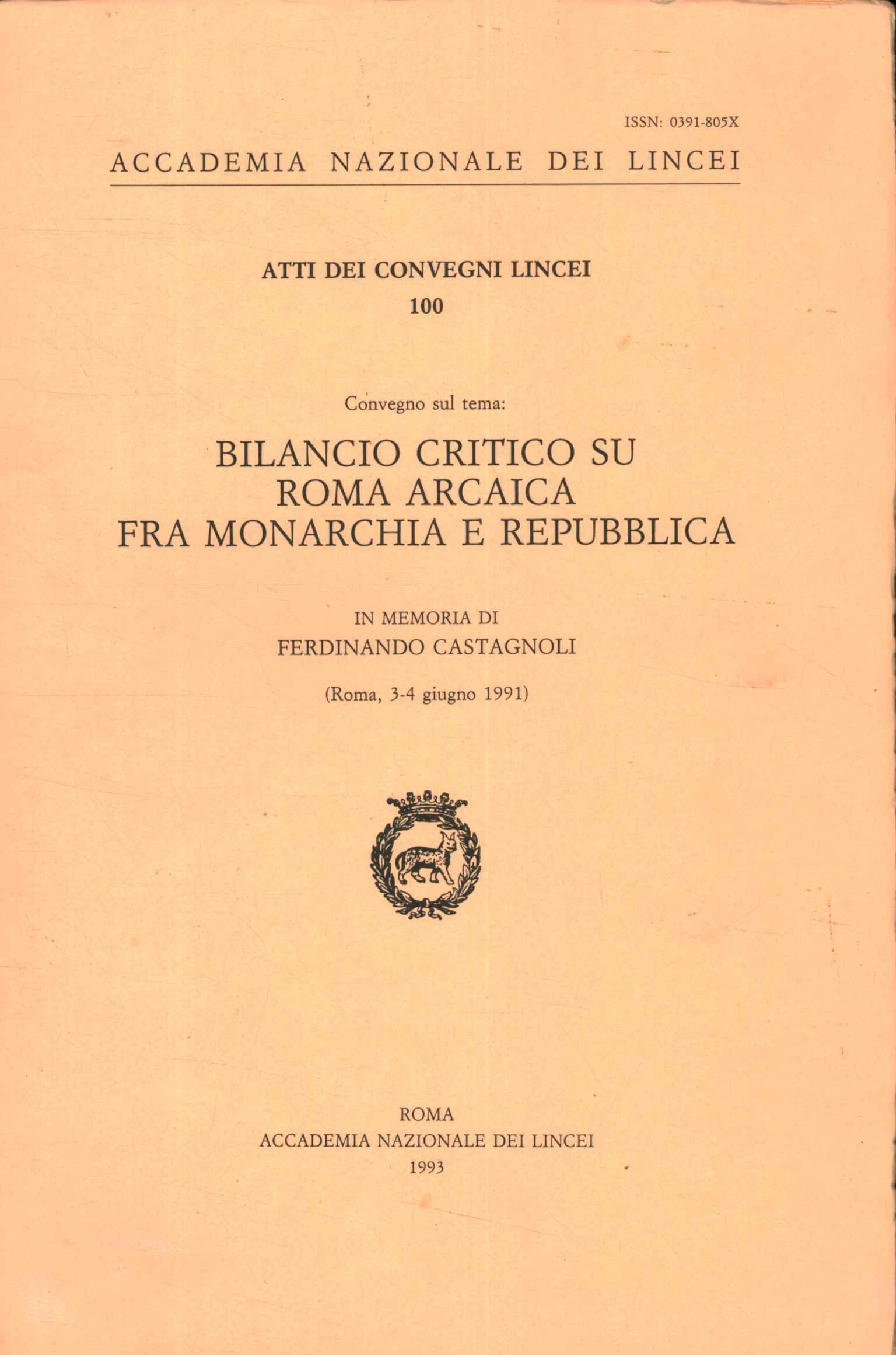 Bilancio critico su Roma arcaica fra m