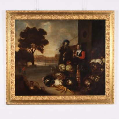 Painting of Hercules Sanders,Figures with autumnal still life,Hercules Sanders,Hercules Sanders,Hercules Sanders,Hercules Sanders,Hercules Sanders,Hercules Sanders