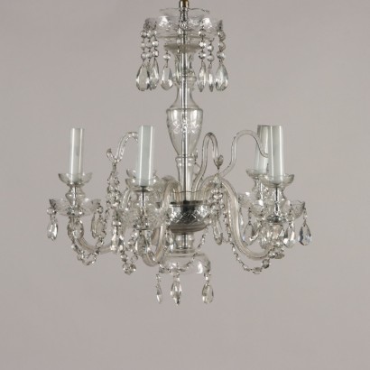 Ancient 5 Lights Chandelier '900 Bohemian Crystal Lighting