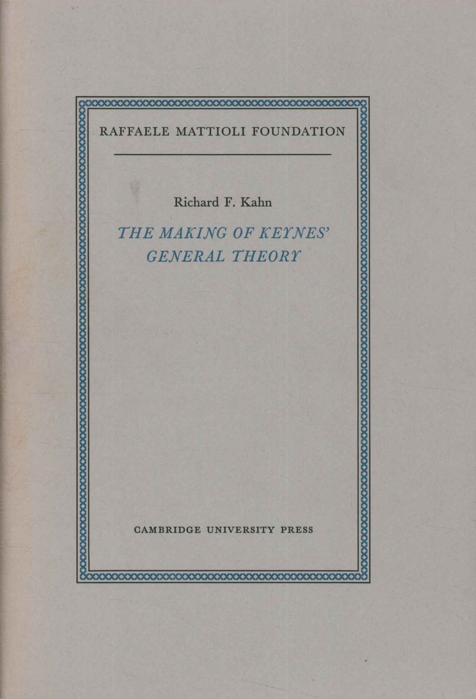 The making of Keynes' Genera,The making of Keynes' General%.