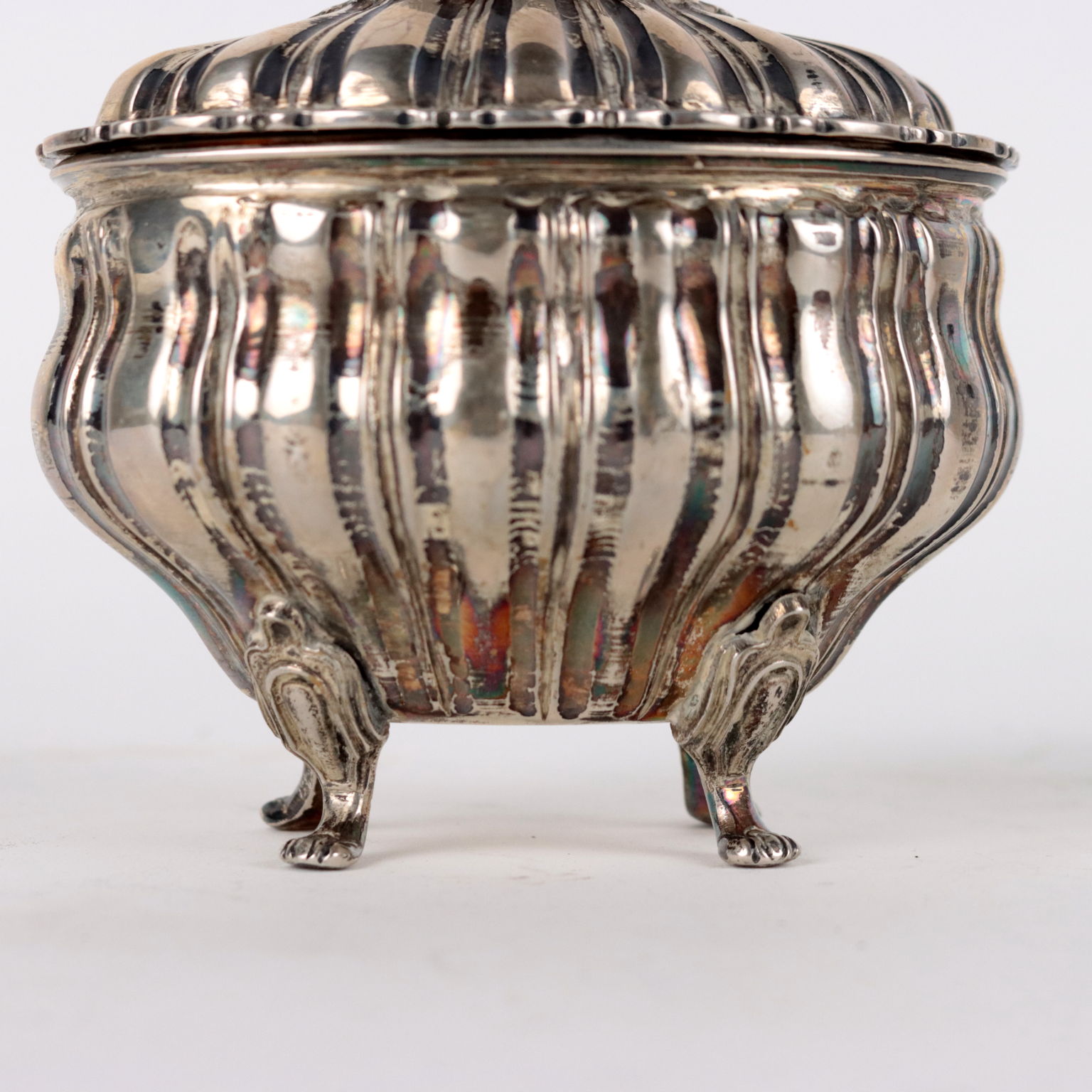 Bowl with Oxidized Brass Lid, Italy, 1940s for sale at Pamono
