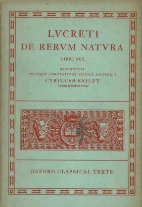 De rerum natura. Libri sex