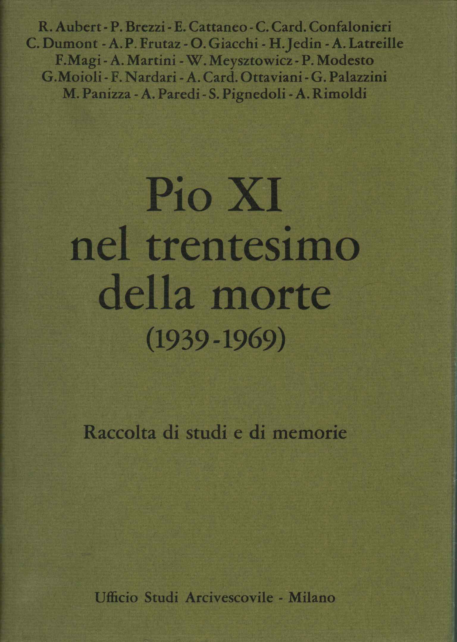 Pius XI. zum dreißigsten Todestag (193