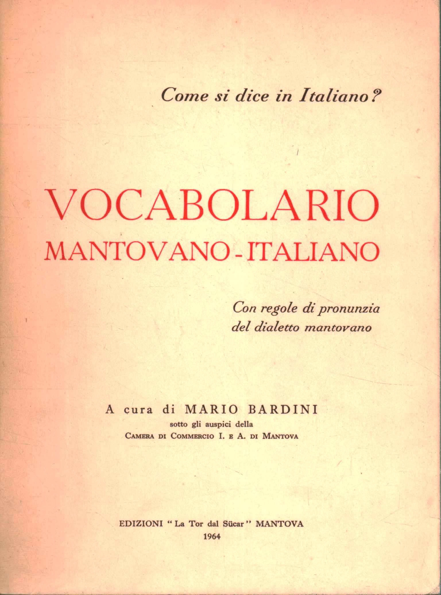Vocabulaire mantouan-italien