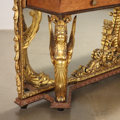 Console de style avec miroir