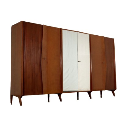 Palazzi dell'Arte Cantù's Vintage Wardrobe Mahogany Veneer Italy 1960s