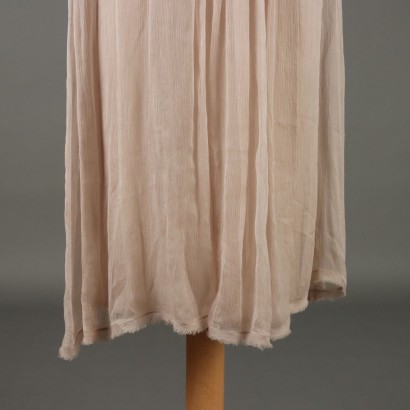 Robe en mélange de soie Maliparmi, robe beige Maliparmi