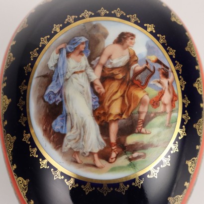 Boîte En Porcelaine En Forme D'Oeuf