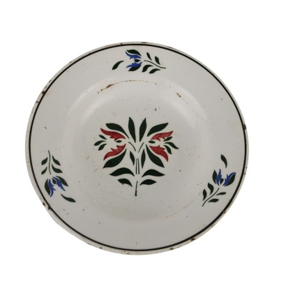 Assiette Ancienne en Céramique Man. Française Début du '900