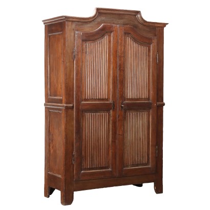 Armoire Ancien Piémontaise Peuplier Italie du XIXe Siècle