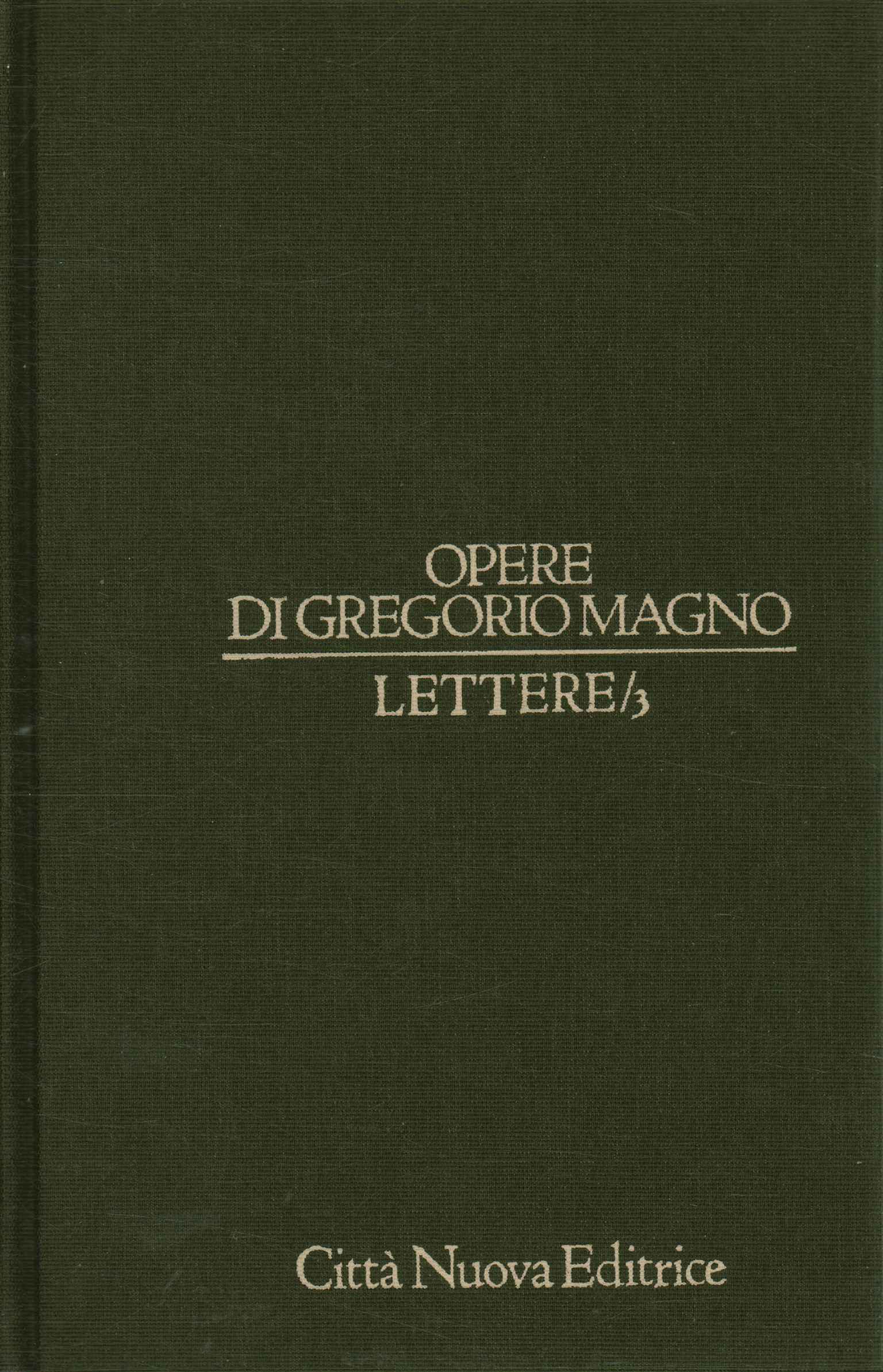 Obras de Gregorio Magno. Letras (Volumen