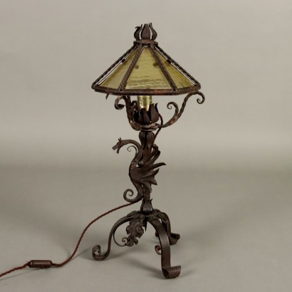 Antique Neo-Renaissance Style Table Lamp Iron XX Century