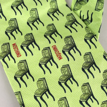 Grüne Moschino-Krawatte