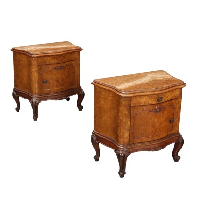 Pair of stylish bedside tables