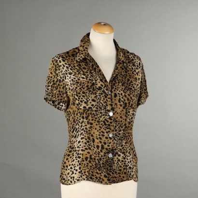 Blunauta Top in Seta Animalier