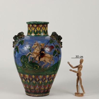 Grand vase en céramique édité par Aret