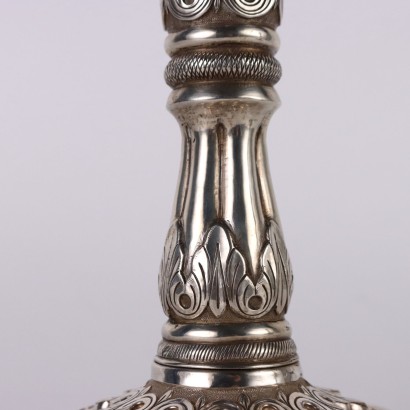 Pair of Candlesticks in 900 Silver