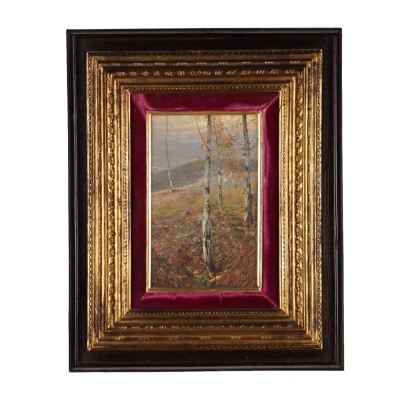 Painting by Lodovico Cavaleri,Woodland landscape,Ludovico Cavaleri,Ludovico Cavaleri,Ludovico Cavaleri,Ludovico Cavaleri