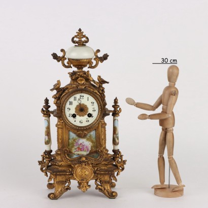 Orologio da Appoggio in Antimonio Dorato