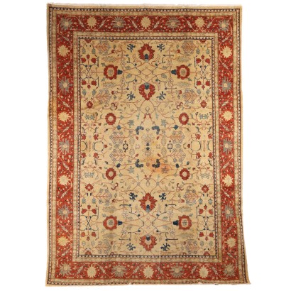 Tapis Herat Ancien Laine Coton Noeud Gros Pakistan 373 x 260 cm