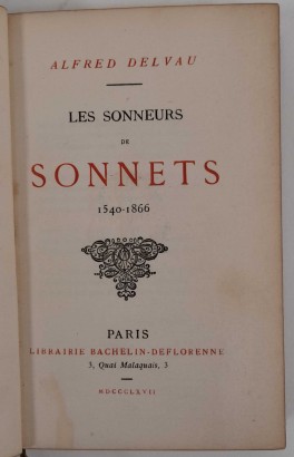 Les sonneurs de sonetos 1540-1866