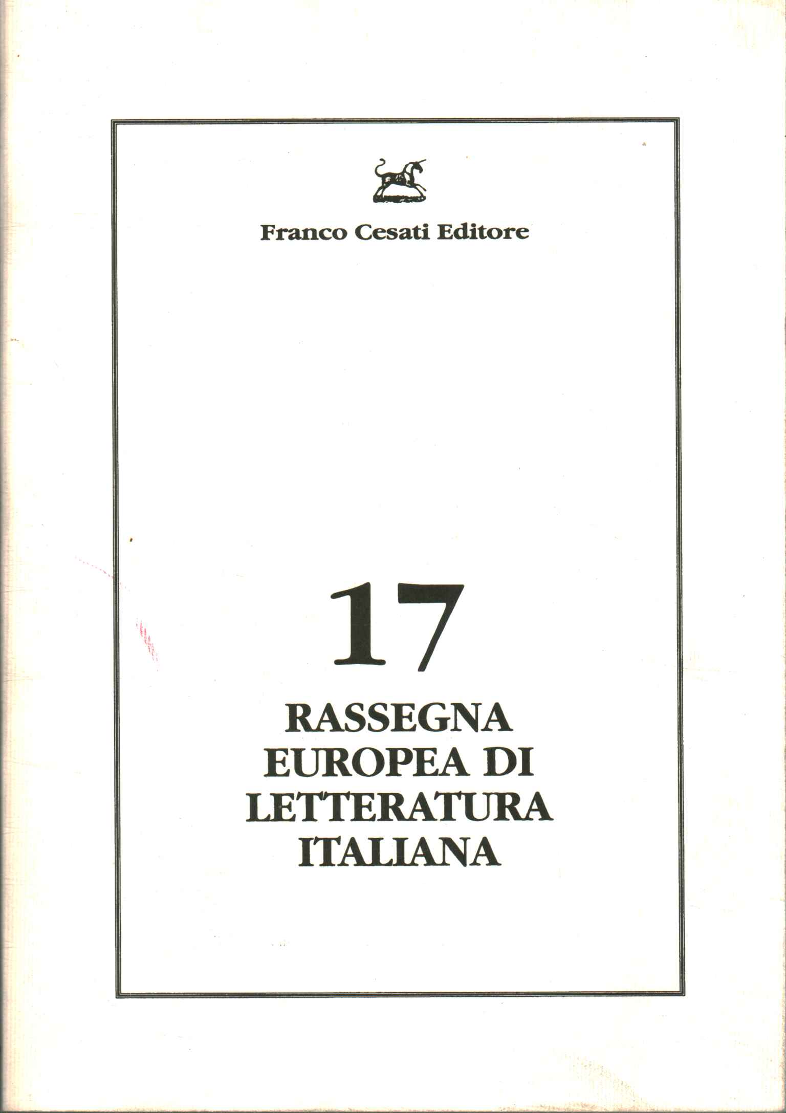 European review of Italian literature%2