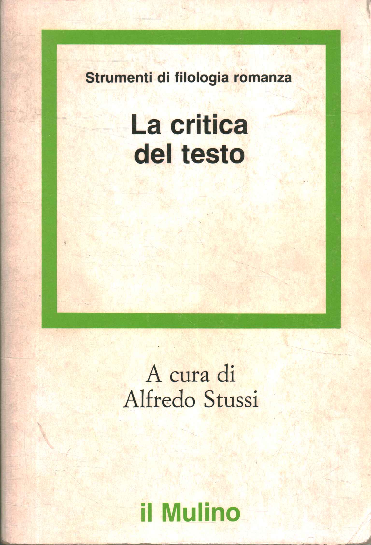 La critica del testo