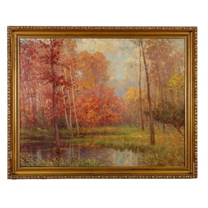 Painting Forest landscape