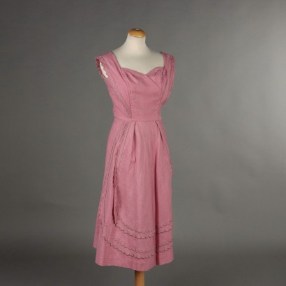 Vestido vintage rosa antiguo