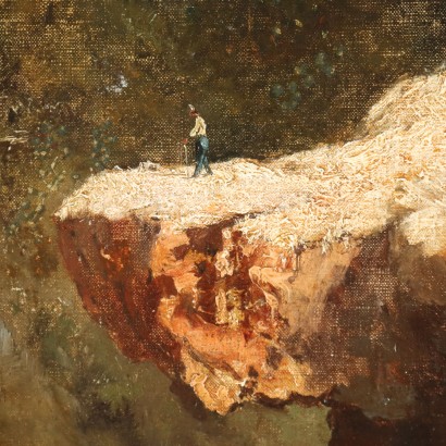 Painting Landscape with figure