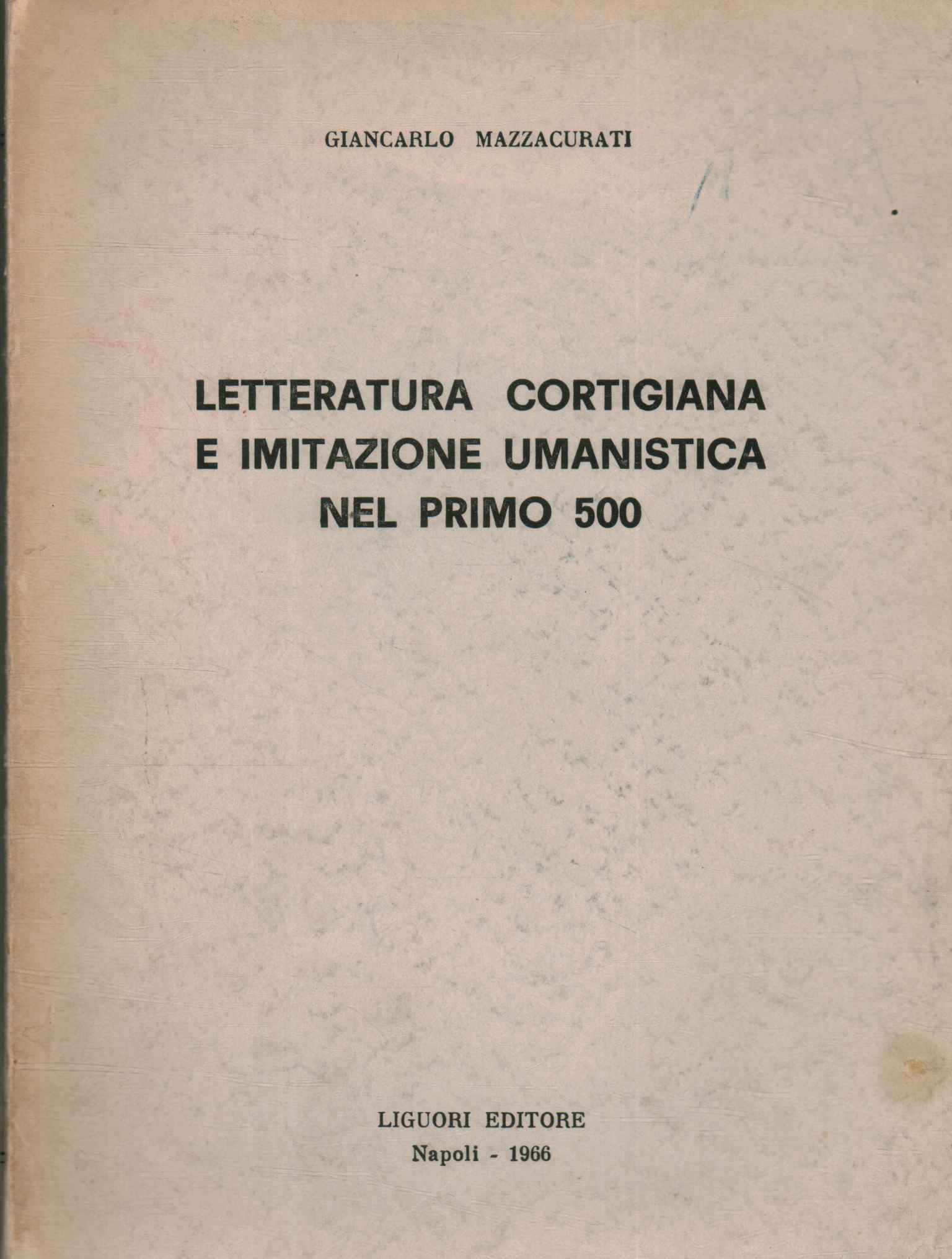 Literatura cortesana e imitación humana