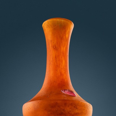 Vase Daum orange, Vase Daum au Scarabée