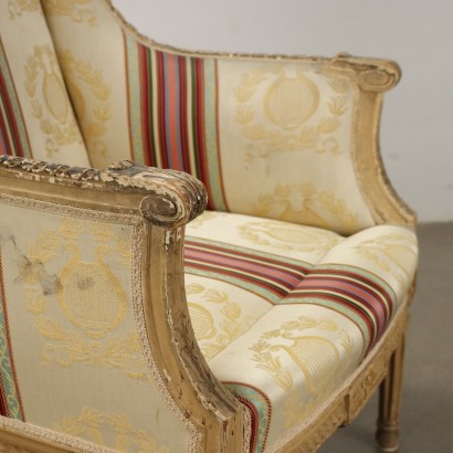 Bergère Armchair in Neoclassical Style