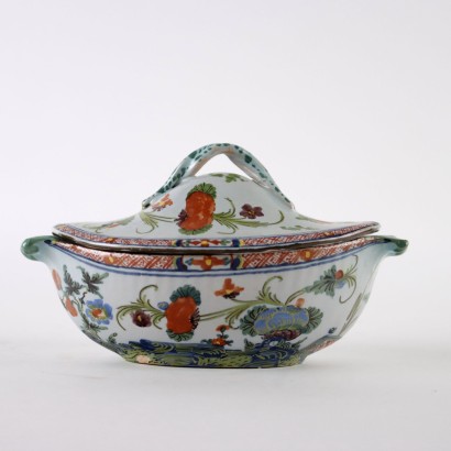 Gravy boat in Faenza majolica