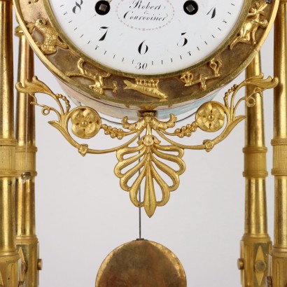 Gilded Bronze Table Clock Ro