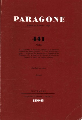 Paragone. Arte (Anno XXXVII, Numero 441, novembre 1986)