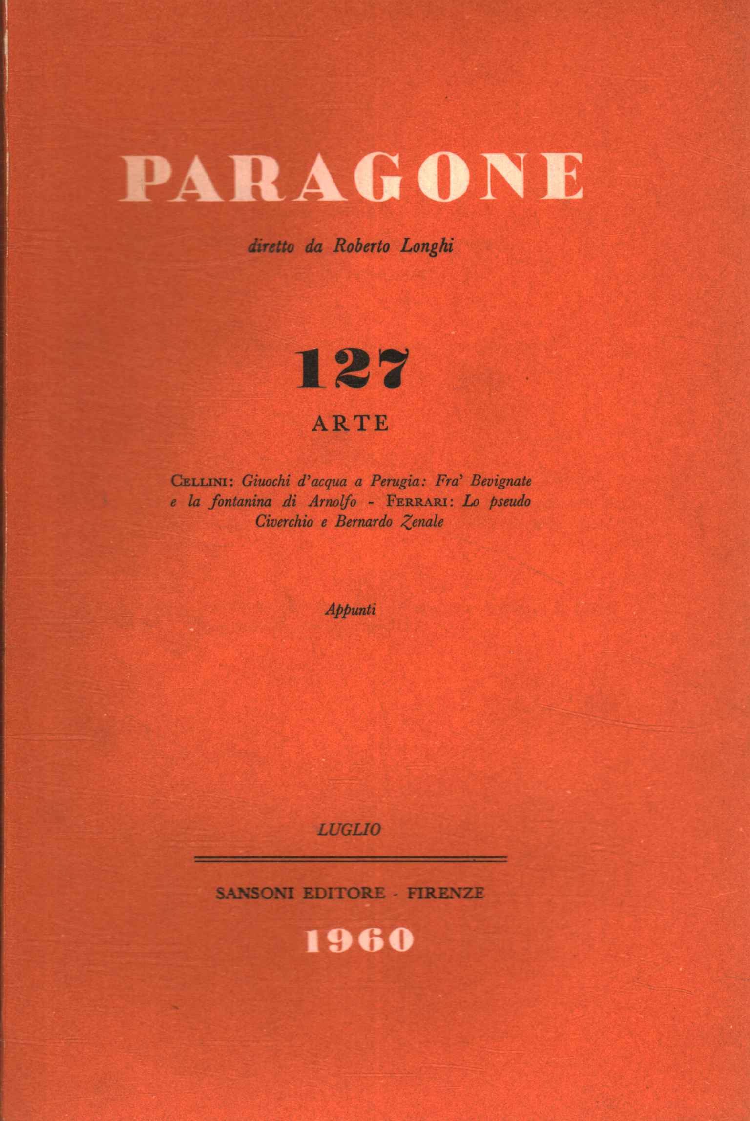 Paragone Arte (Año XI Número 127, bi,Paragone Arte (Año