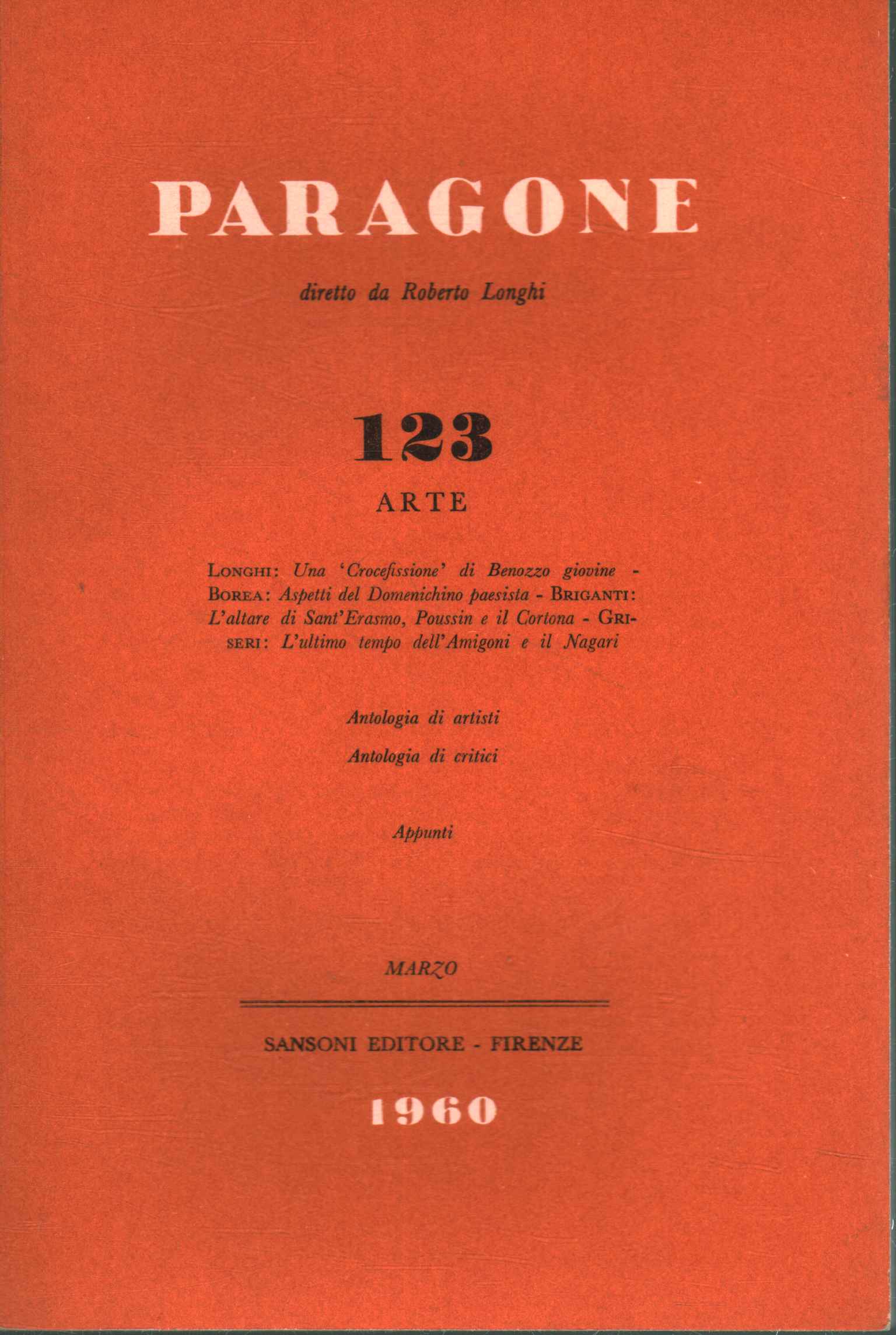 Paragone Arte (An XI Numéro 123, bi,Paragone Arte (Année