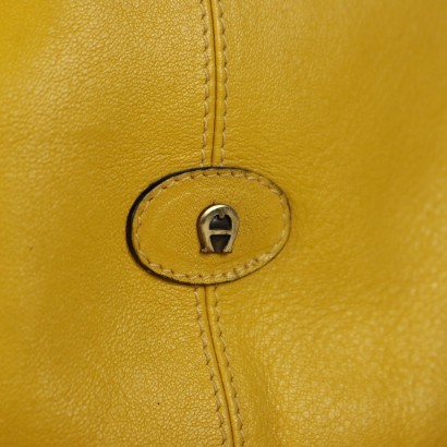 Aigner Vintage Yellow Leather Bag