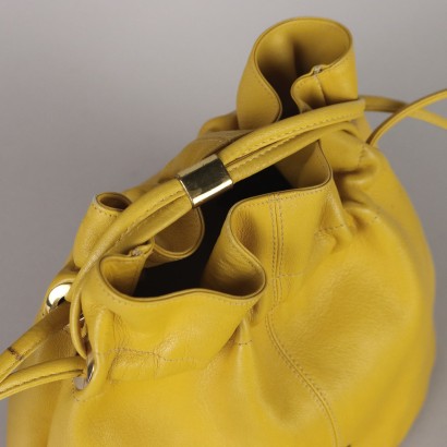 Aigner Vintage Yellow Leather Bag